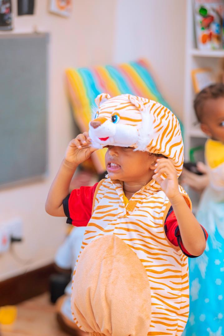 Children in class activity