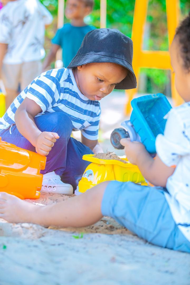 Children in class activity