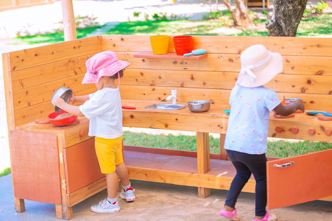 Children in class activity