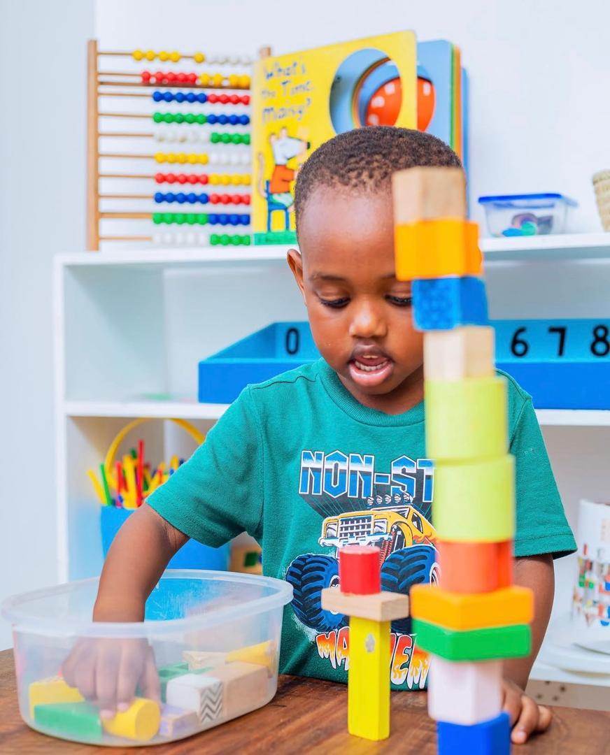 Children in class activity